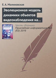 Эволюционная модель динамики объектов видеонаблюдения на основе сценариев «деструктивного» поведения