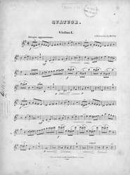 Trois quatuors pour 2 Violons, Alto et Violoncelle comp. par Ant. Rubinstein