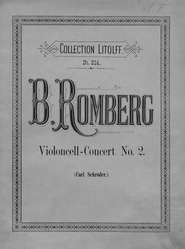 Concert № 2 fur Violoncell mit Pianoforte-Begleitung von B. Romberg
