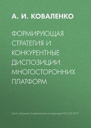 Формирующая стратегия и конкурентные диспозиции многосторонних платформ