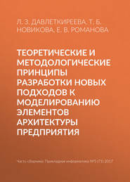 Теоретические и методологические принципы разработки новых подходов к моделированию элементов архитектуры предприятия