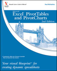 Excel PivotTables and PivotCharts. Your visual blueprint for creating dynamic spreadsheets