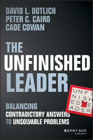 The Unfinished Leader. Balancing Contradictory Answers to Unsolvable Problems