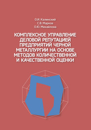 Комплексное управление деловой репутацией предприятий черной металлургии на основе методов количественной и качественной оценки